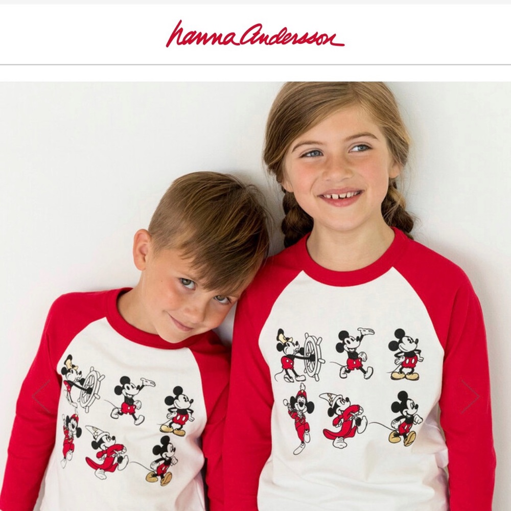 Hanna Andersson Disney Mickey Mouse Baseball Tee